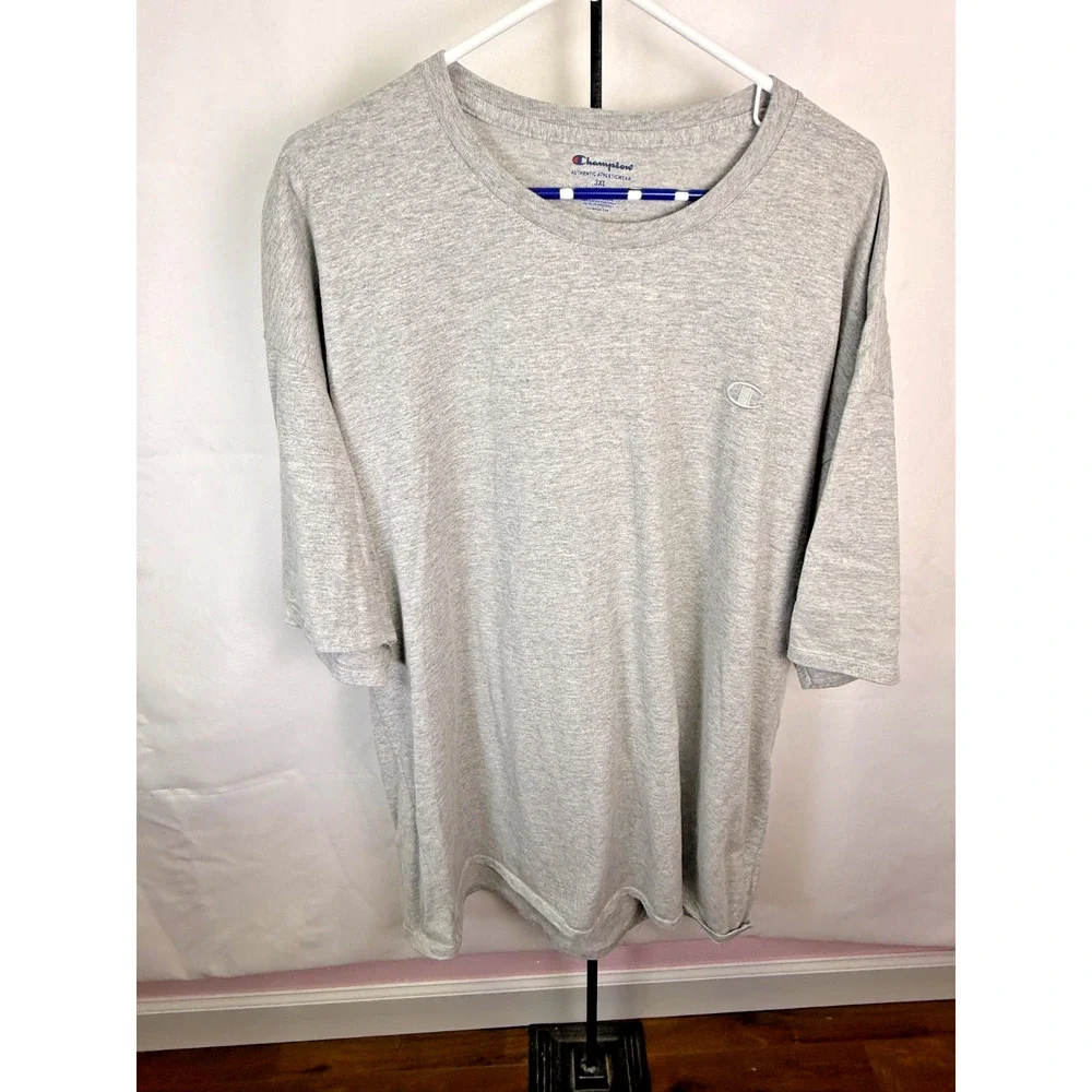 Champion Athleticwear Gray Oversized Streetwear Logo Tee 3XL - Picture 2 of 6